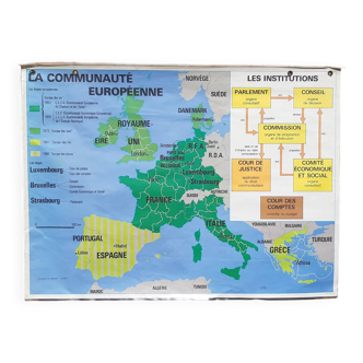 Carte scolaire MDI représentant l'Union européenne