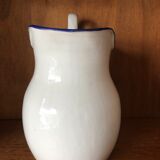 Enamelled plate pitcher