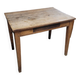 Old rustic bistro table in old solid oak -1m