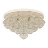 Plafonnier en verre pagode par Kalmar, Autriche, années 1960