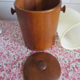 Teak ice bucket, Scandinavian style year 70
