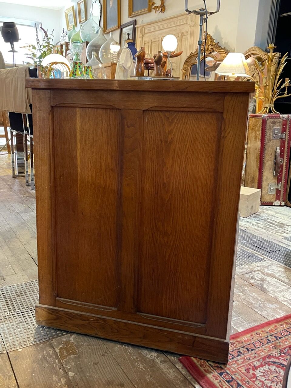 Desk filing cabinet curtain