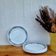 Set of 10 vintage Corelle American blue flat plates