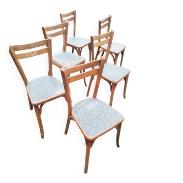 Suite de 6 chaises bistrots Baumann