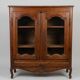 Vaisselier / Argentier Vitrine style Louis XV - meuble ancien bois massif