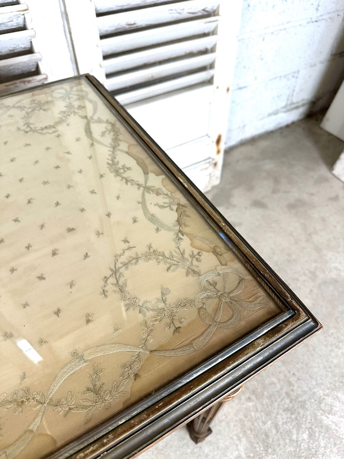 Golden Louis XVI style table