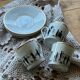 Limoges porcelain coffee cups / Wink to Mr. Silhouette Étienne