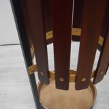 Italian umbrella stand from the 50s, wood and metal
