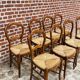 Suite of 8 chairs in cherry Louis Philippe