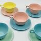Élysée cup and saucer set in melamine