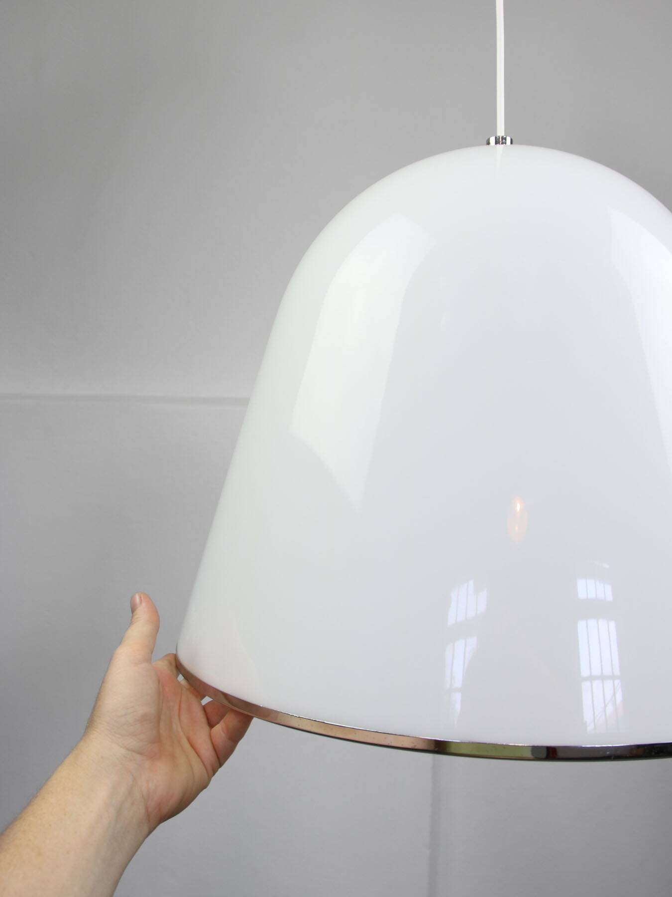 Large Space-age Kuala Pendant Lamp by Franco Bresciani for Guzzini, 1970s