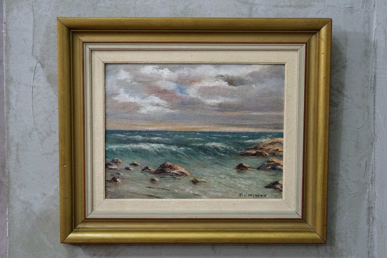 Scandinavian modern painting, 1960s, Oil on panel