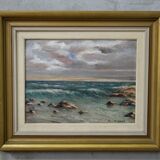Scandinavian modern painting, 1960s, Oil on panel