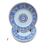 6 Longwy Rouennais iron earth plates