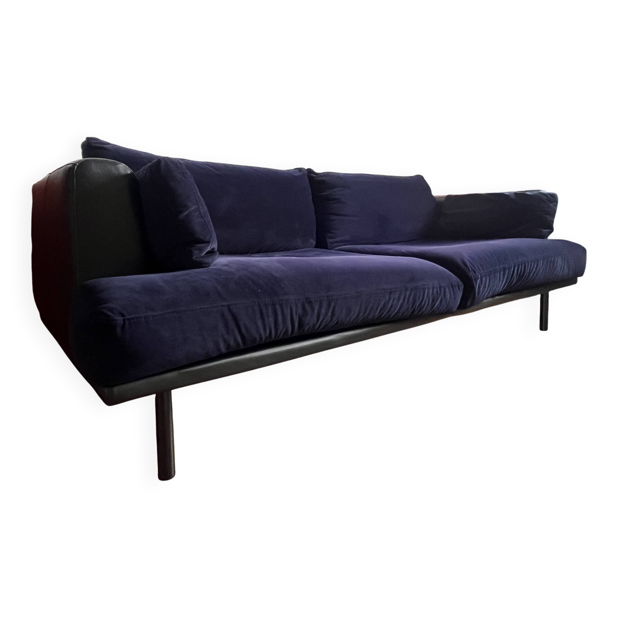 3-seater velvet sofa Habitat