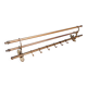 Art Deco brass wall coat rack, 1920s-30s