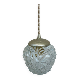 Vintage Origami glass pendant lamp