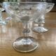 9 antique champagne glasses