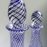2 crystal glass bottles by Pasabahce
