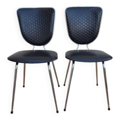 Chaises skaï noir