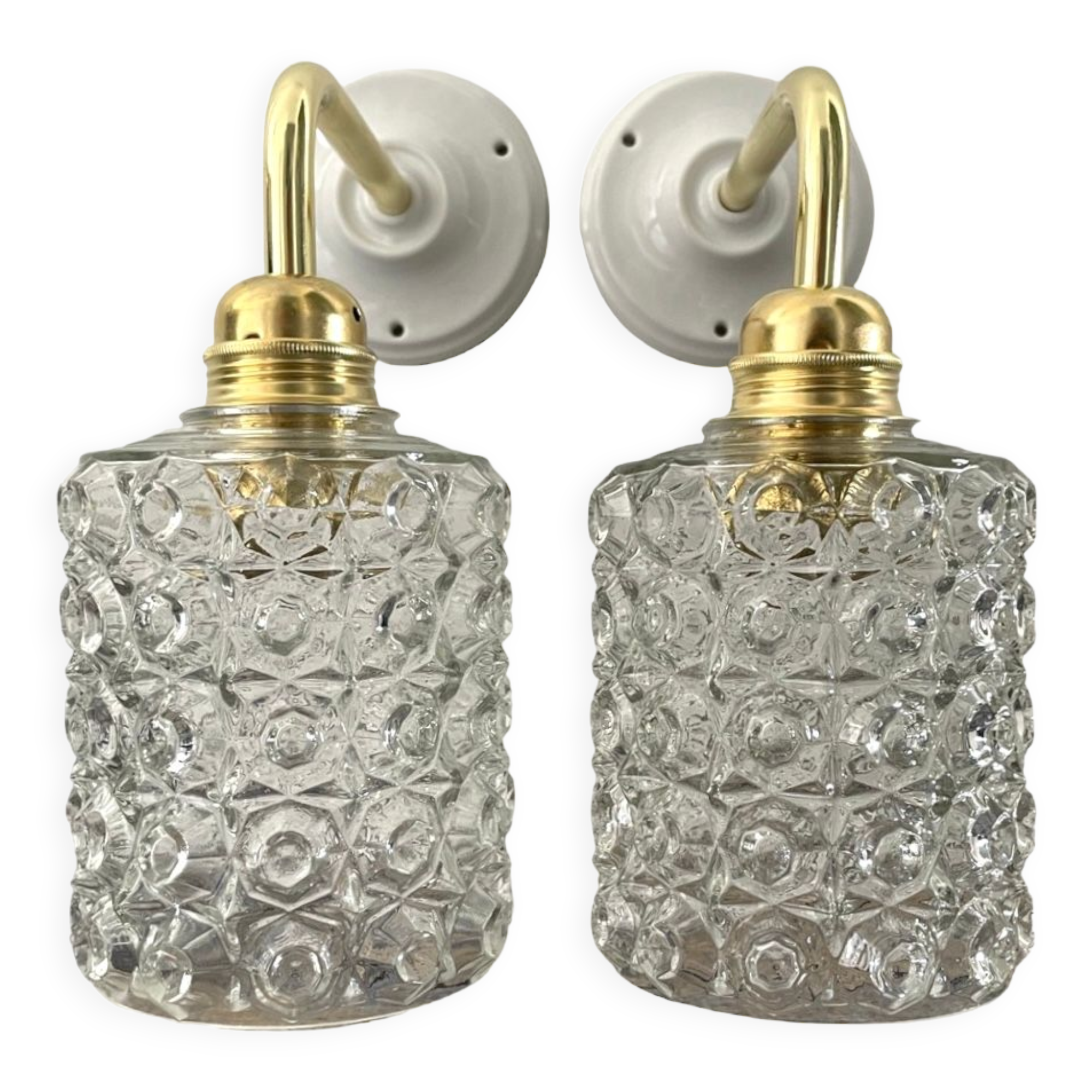 Paire d’appliques murales vintage
