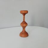 Vintage olive wood candle holder