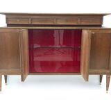 High-Quality Walnut Cabinet in the Style of Paolo Buffa, Italy