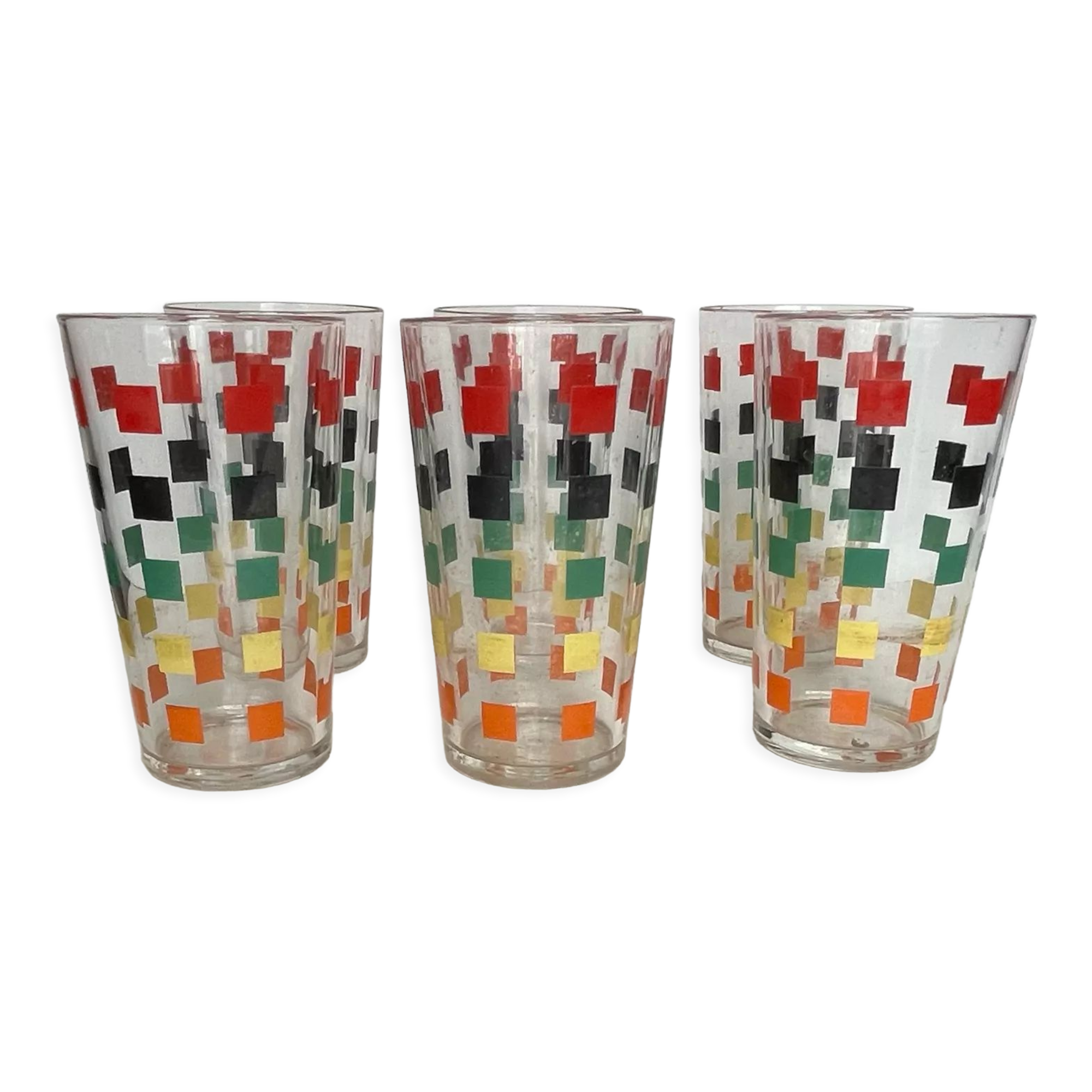 Set of 6 vintage glasses