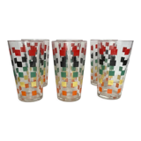 Set of 6 vintage glasses