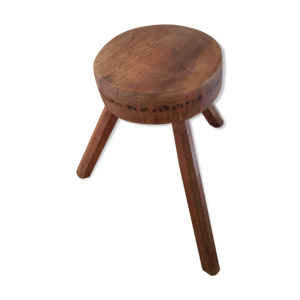 tabouret tripode en bois