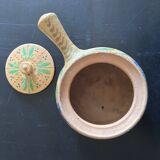 Stoneware tureen with floral decoration