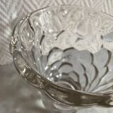Glass vase signed Pierre d'Avesn honeycomb model