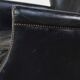 Fauteuil en cuir noir