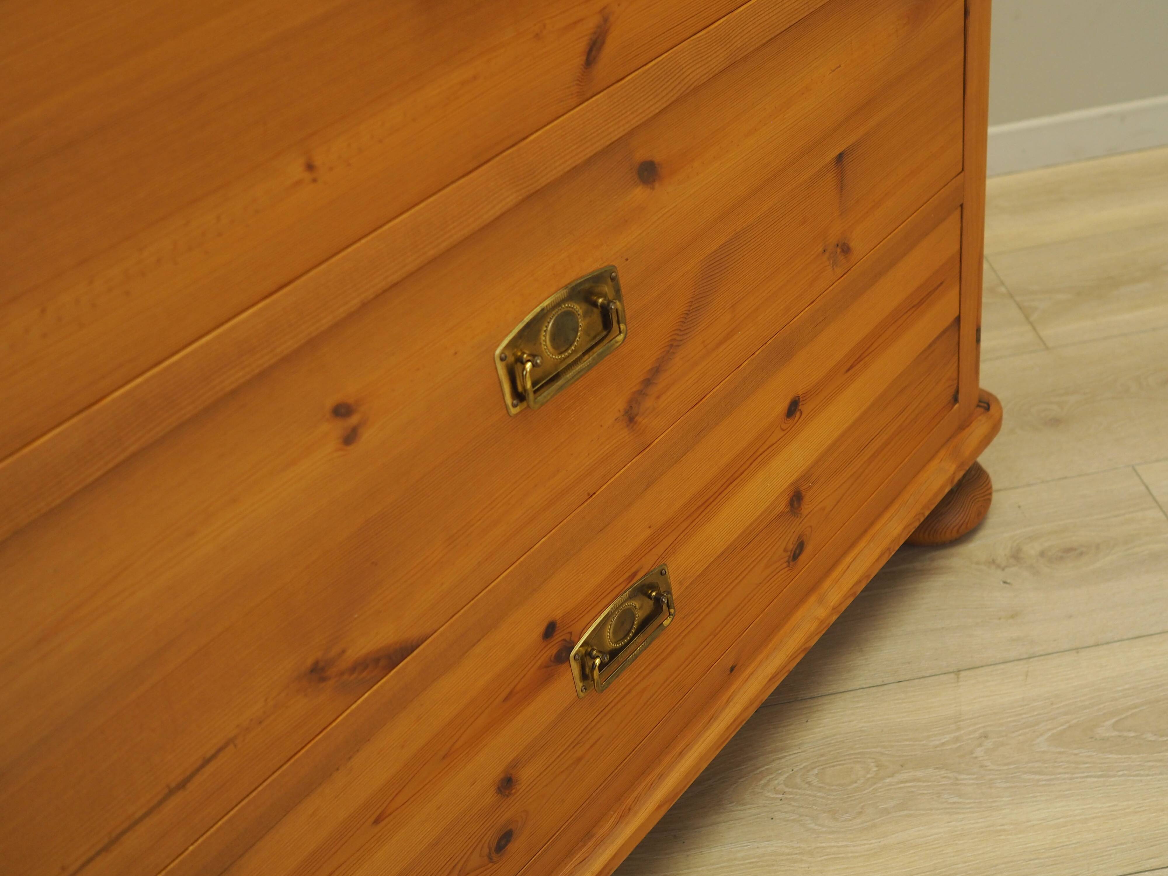 Pine chest of drawers, Danish design, 00s, production: Denmark