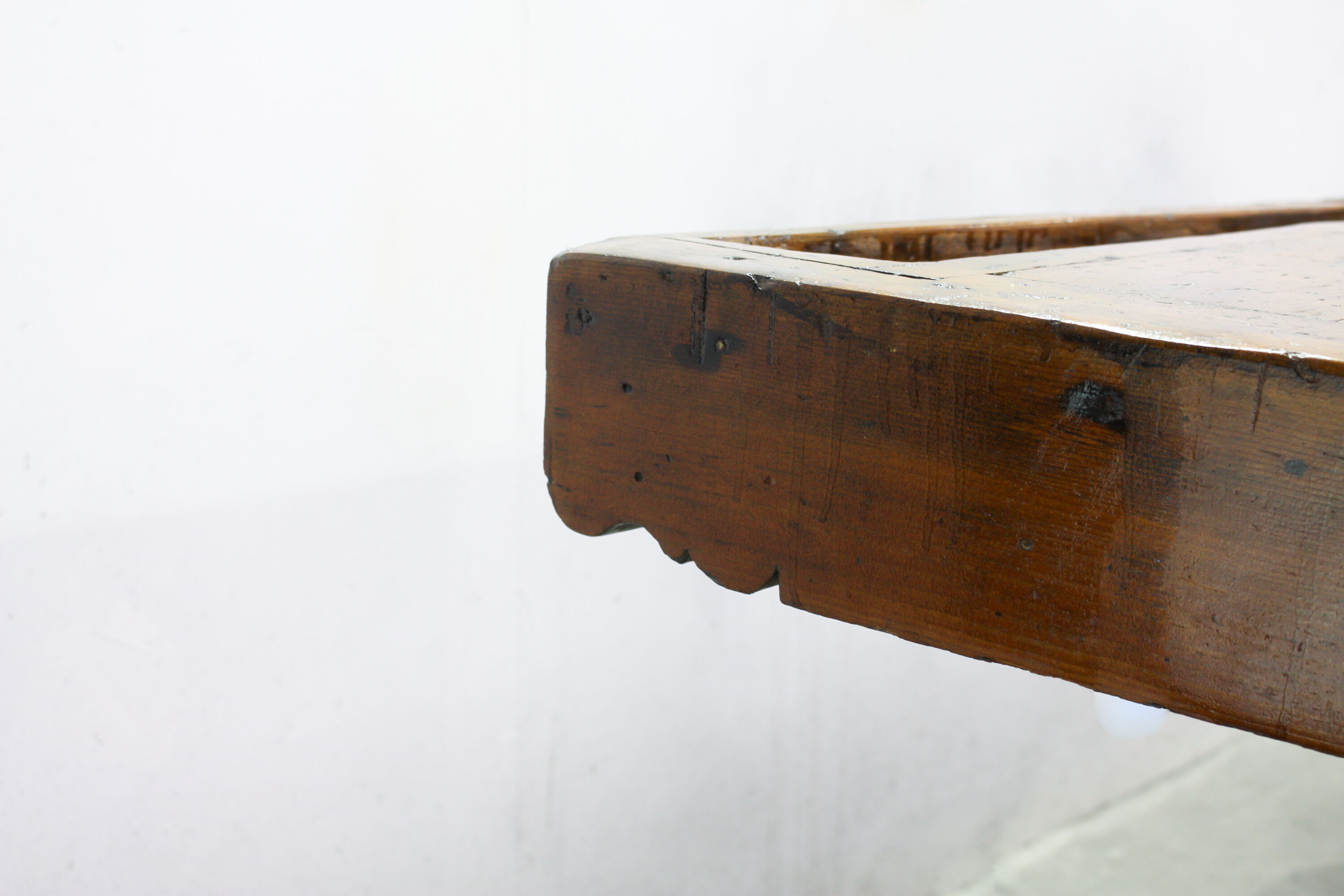 Vintage Portuguese Carpenter's Workbench in wood and black, 1950s