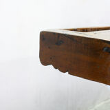 Vintage Portuguese Carpenter's Workbench in wood and black, 1950s