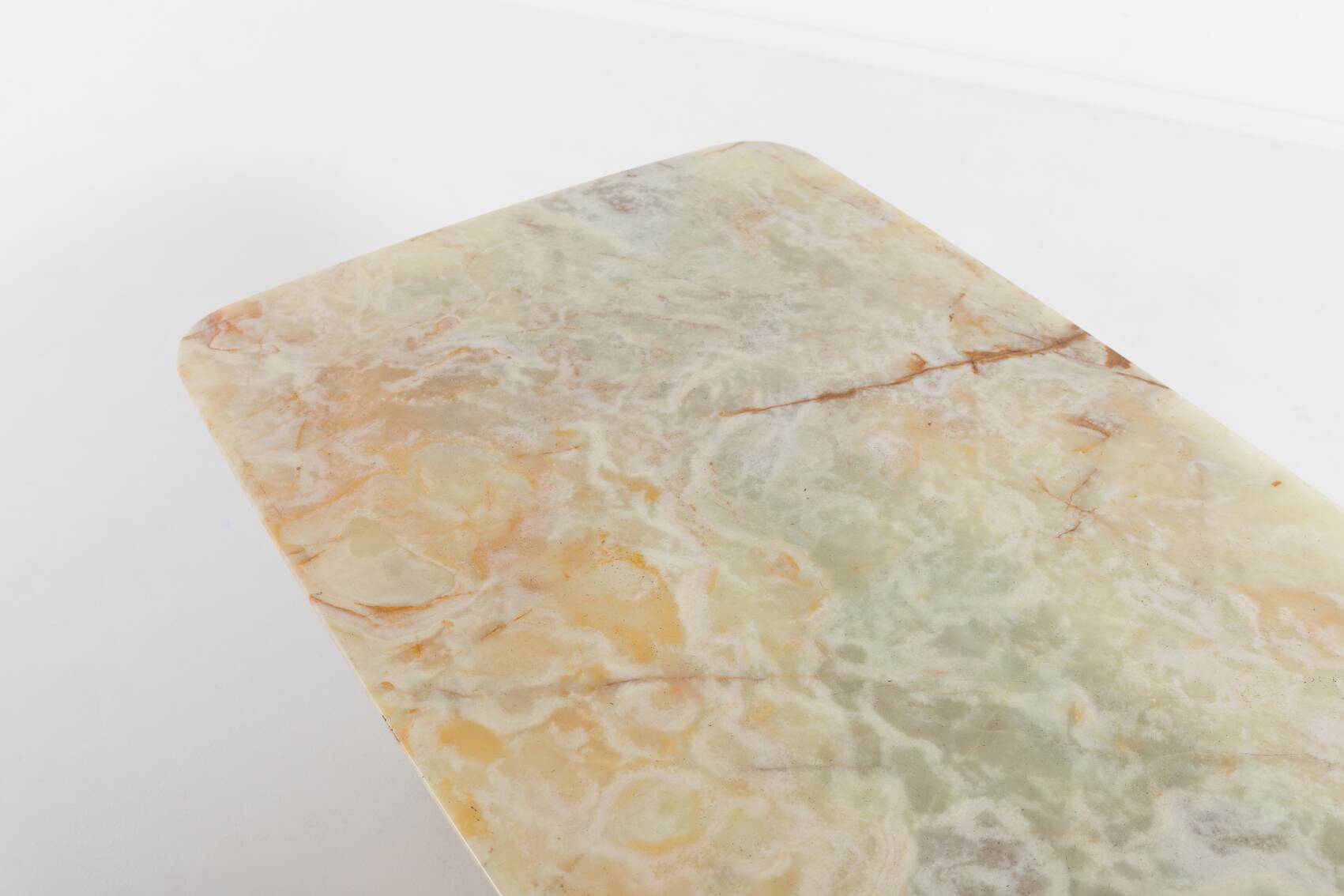 Vintage Italian design Onyx top coffee table