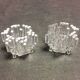 Pair of plexiglass candle holders from the 80s