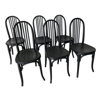 Black Baumann bistro chairs