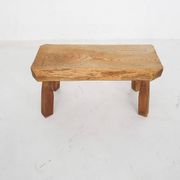 Solid oak side table, The Netherlands 1970's