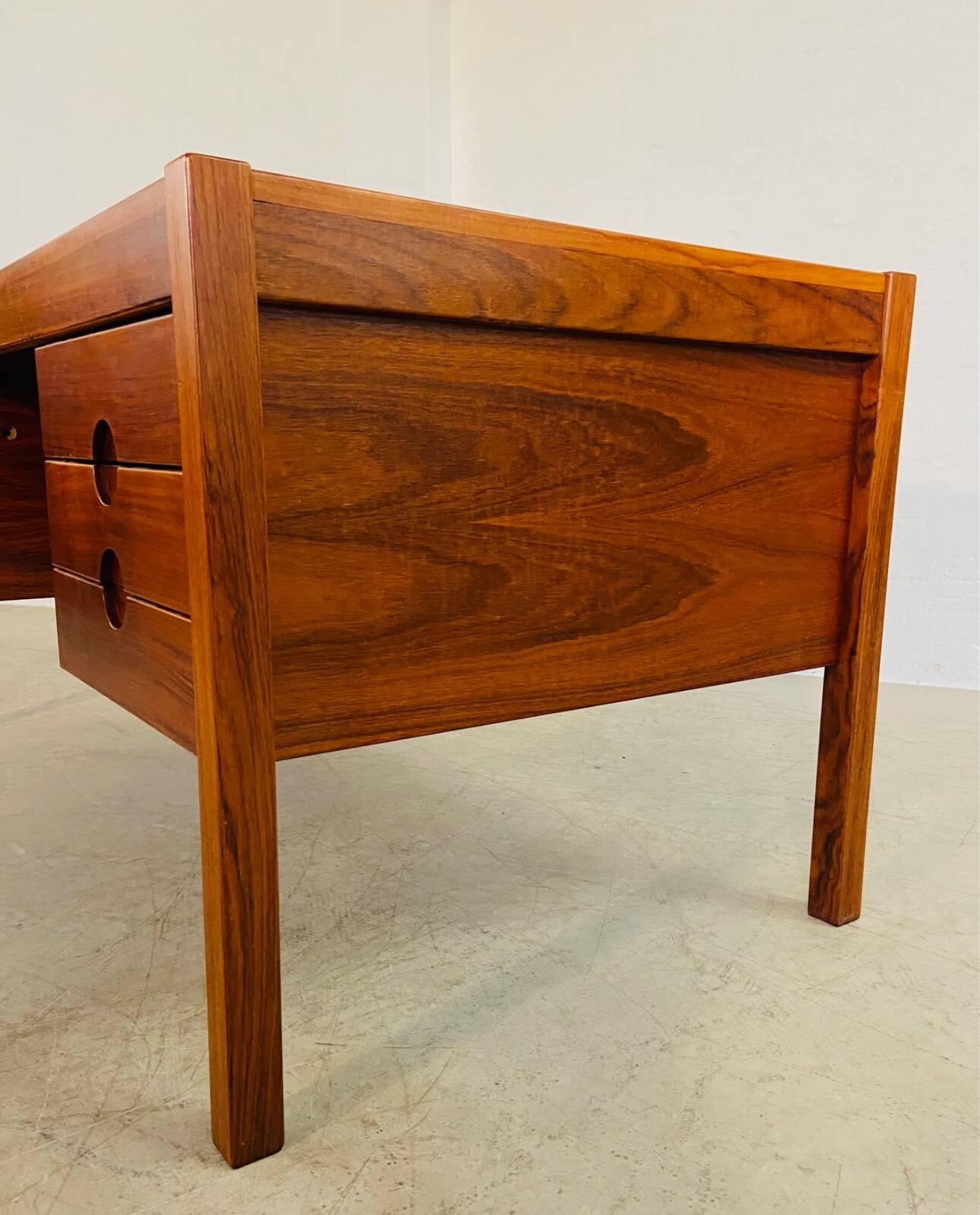 Vintage retro Danish mid-century rosewood desk by Christian Linneberg 1960s