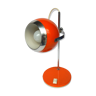 Lampe sur pied eyeball orange metal à poser boule space age des années 70