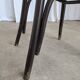 Chaise de salle à manger vintage en bois cintré : siège en osier noir de style Thonet