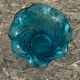 Vase en cristal bleu Georges Sand XIXeme siècle
