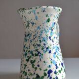 Pichet céramique émaillée à décor tacheté Provence France