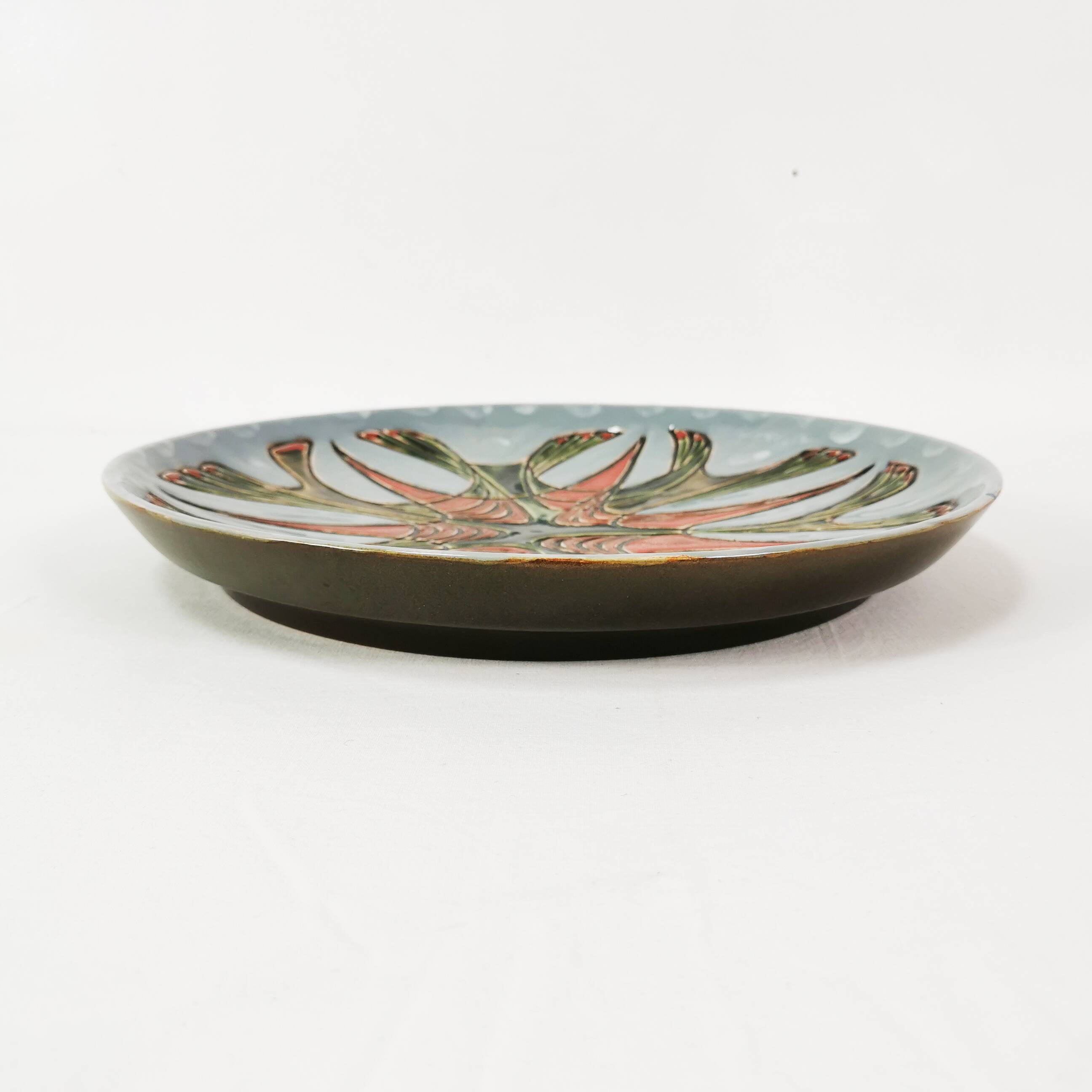 Decorative ceramic wall plate, Kravsko, Czechoslovakia, 1960s