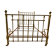 Vintage gold metal bed frame
