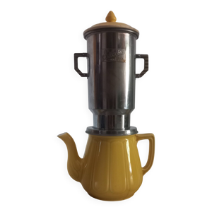 Cafetière jaune années