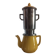 Yellow 1950s coffee pot porcelain and Bakelite selecta