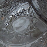 Cut crystal salad bowl